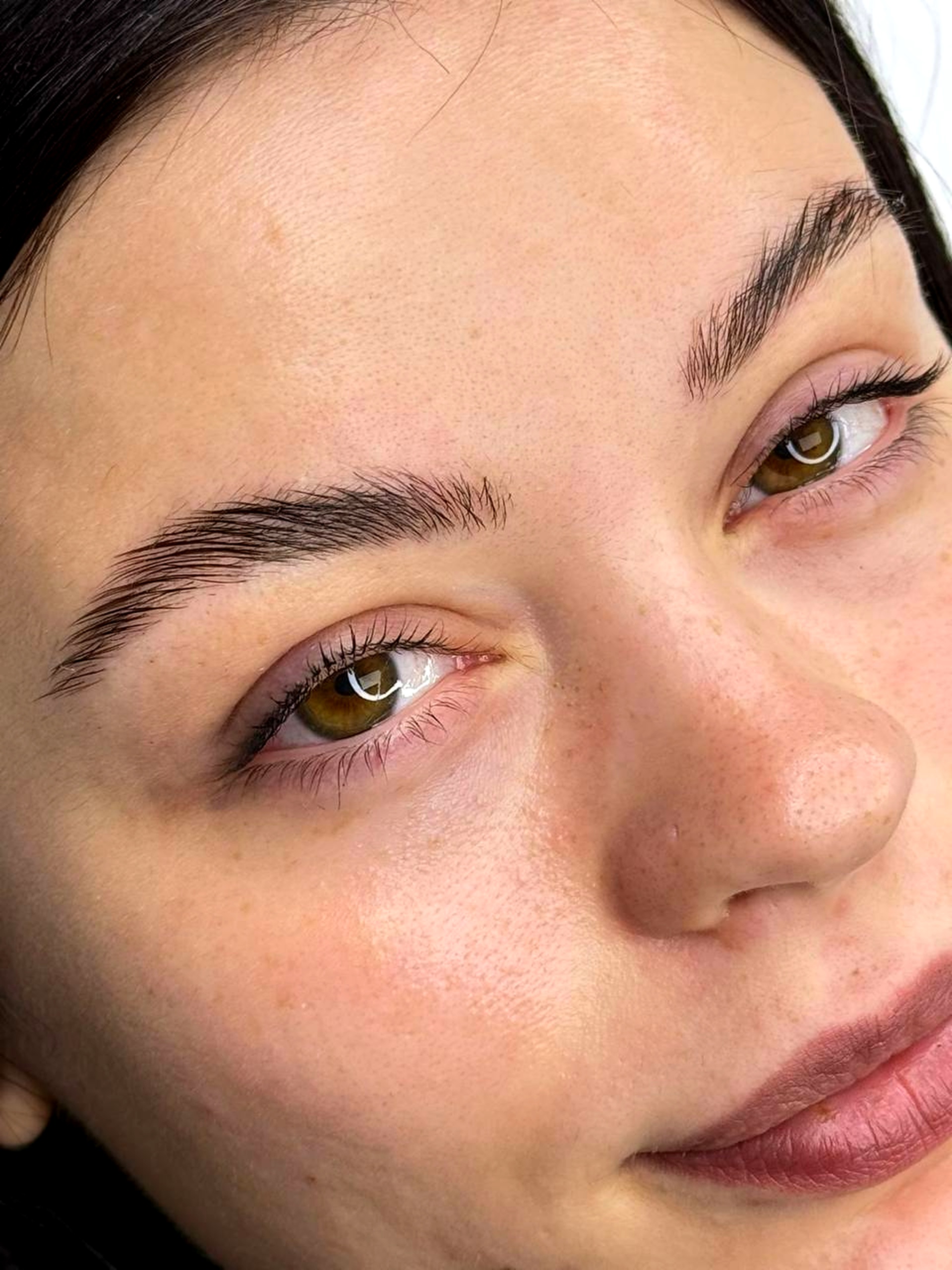 Brow lamination result