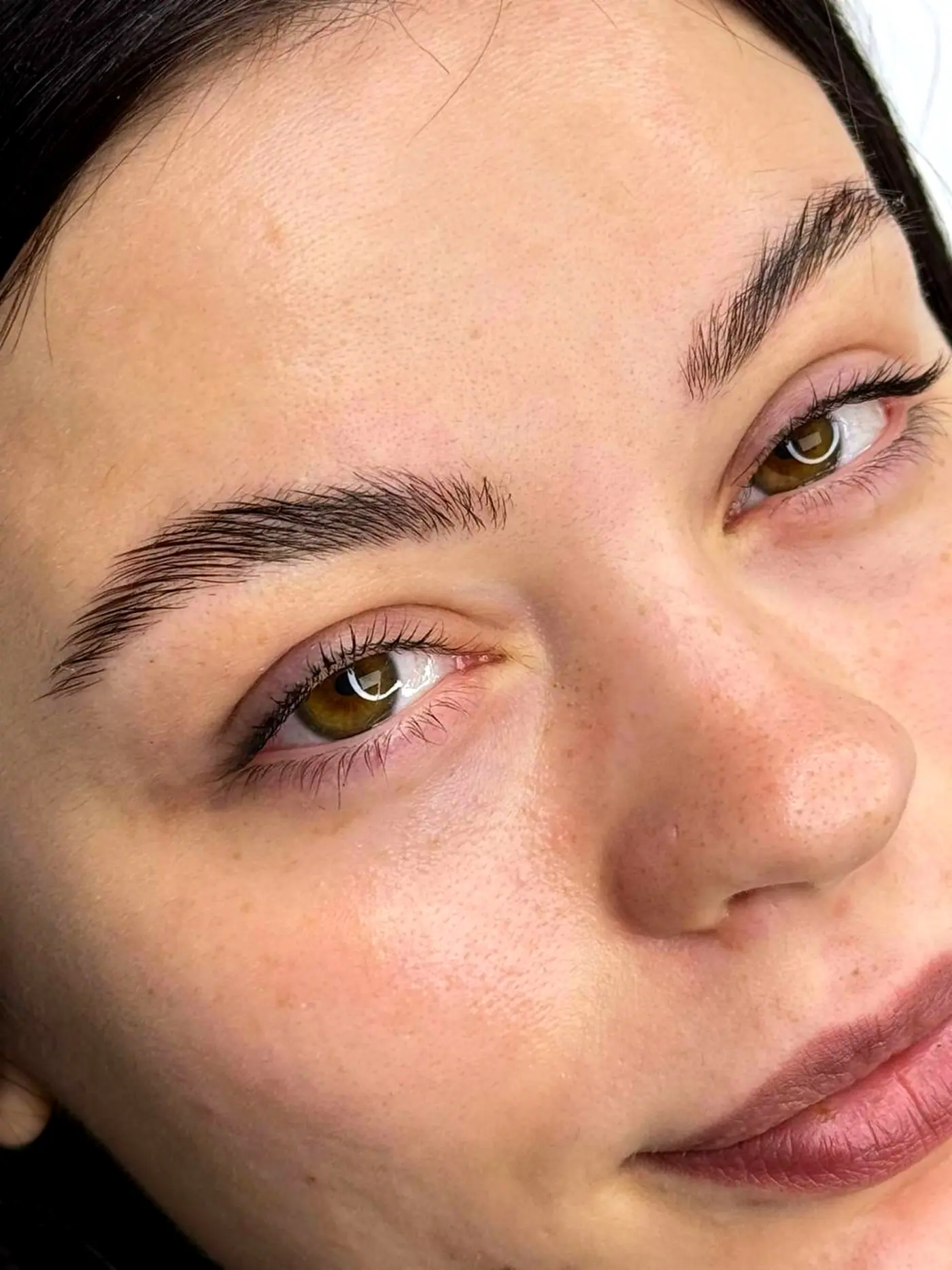 Brow lamination result