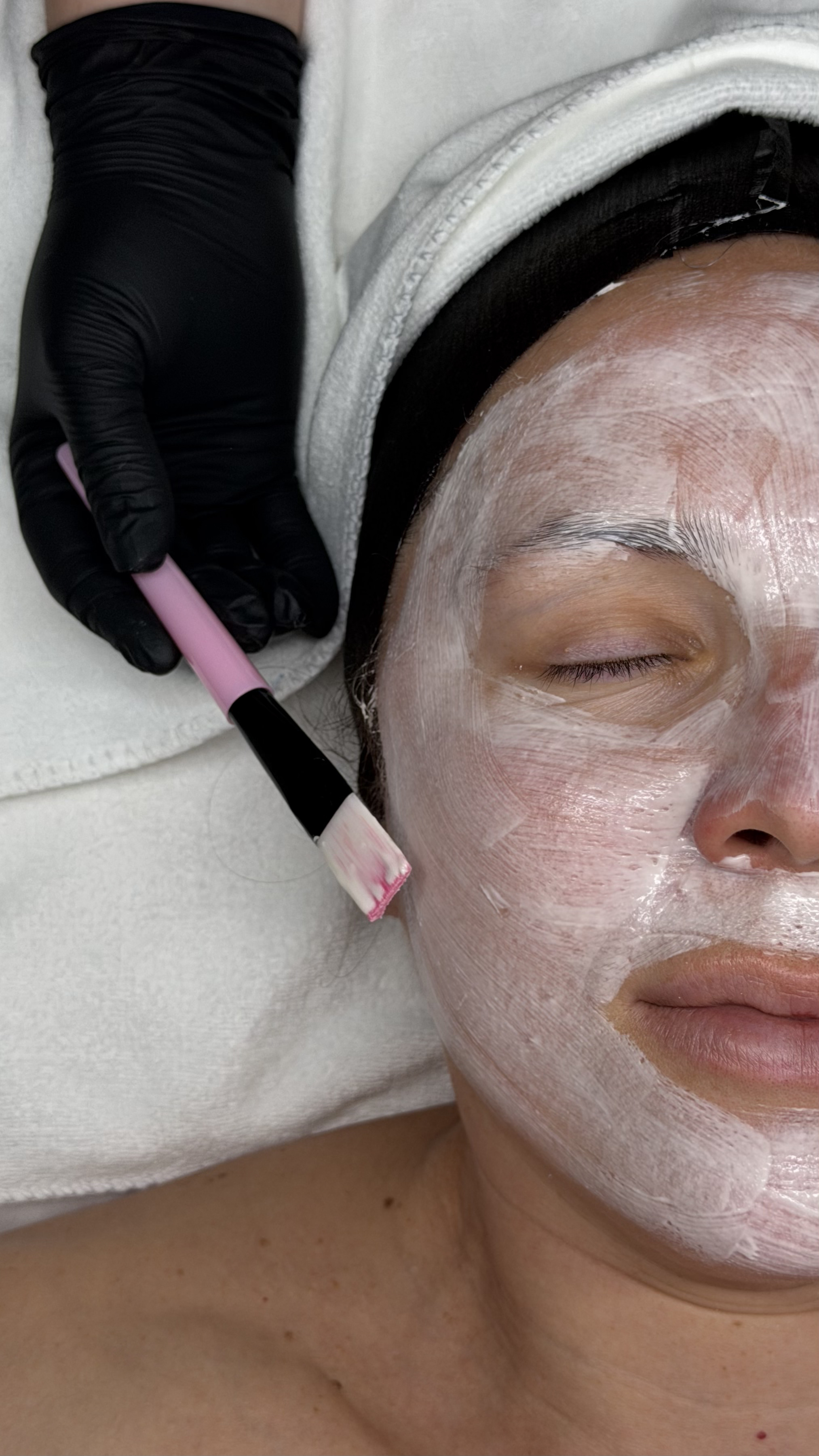 Customized facial treatment room at SBW Beauty in Peabody MA