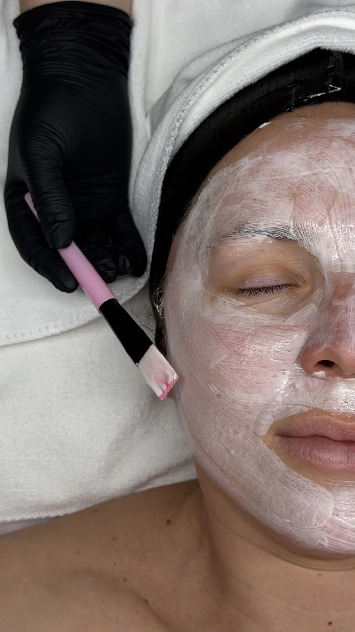 Customized facial treatment room at SBW Beauty in Peabody MA
