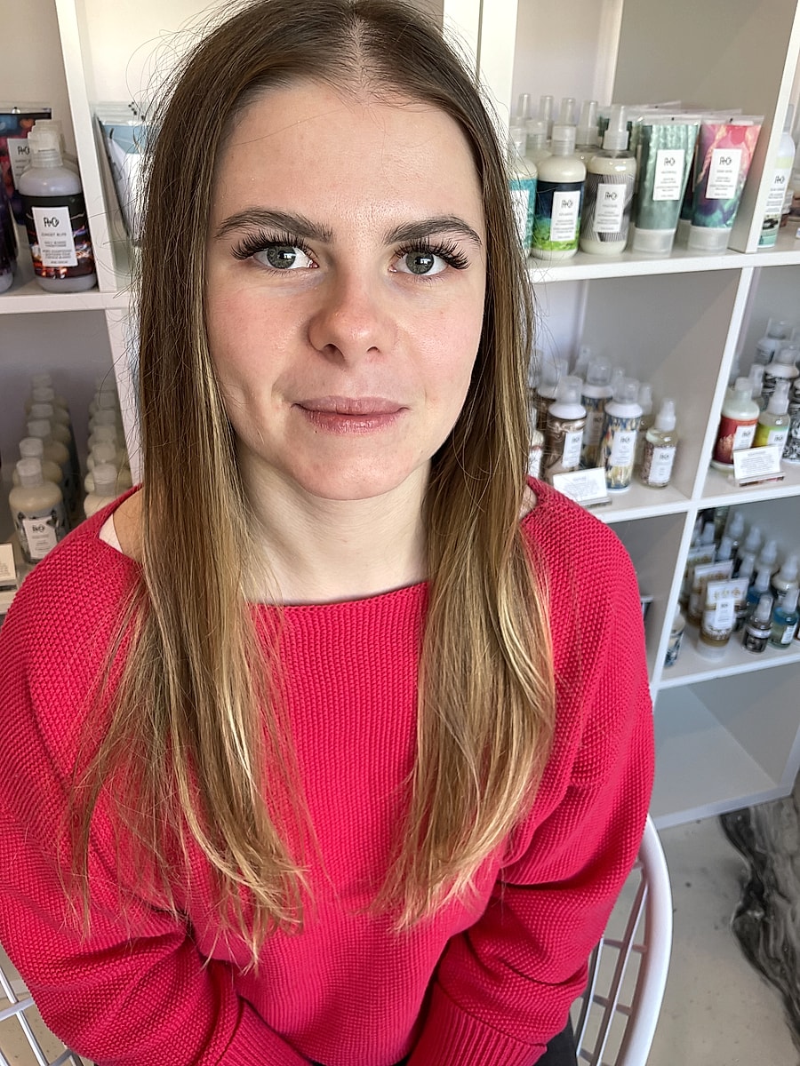 Extended refill eyelash extensions result at SBW Beauty